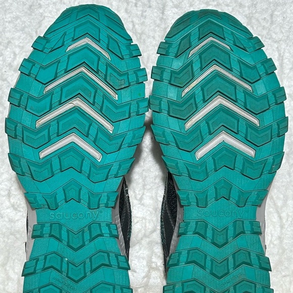 Saucony Womens Grey Grid Raptor TR2 Trail Running Athletic Sneakers Shoes SZ 8.5 - Picture 9 of 11